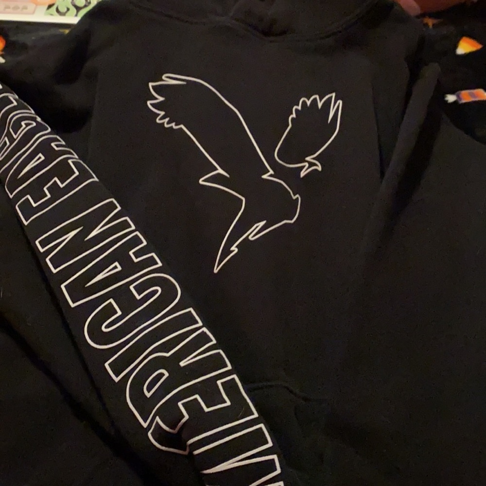 black american eagle hoodie
